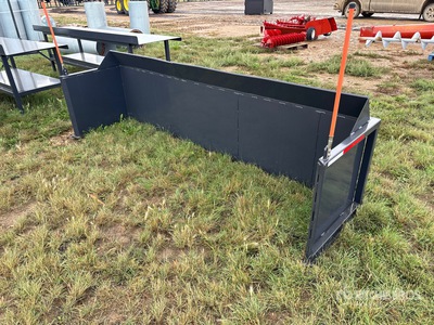 Cranfield Hopper Bottoms 10 ft Snow Pusher - Fits Skid Steer Loader (Unused)