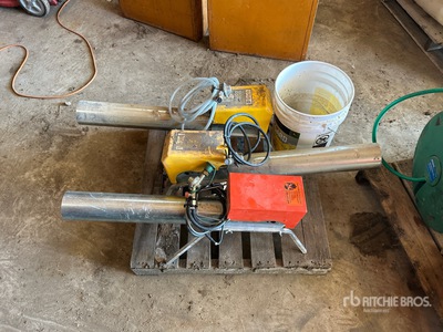 Quantity of (3) Propane Scare Cannons & PTO Shaft