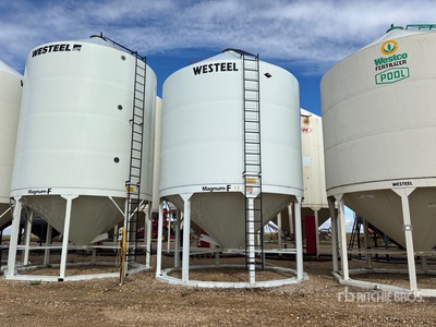 Westeel Magnum-F 1612 +/- 90 t 3 Ring Epoxy Lined Hopper Grain Bin