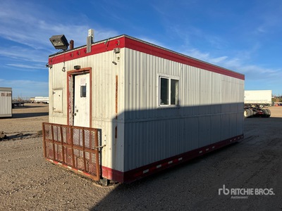 24 ft x 10 ft Skid-Mounted Shack Bureau mobile