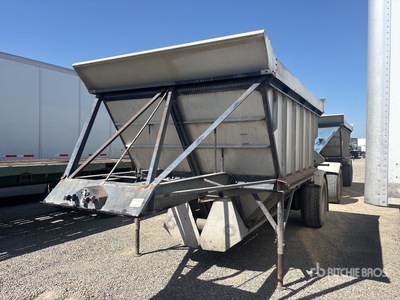 T/A Spread Axle Pup Aluminum Rimorchio a fondo mobile materiale sfuso