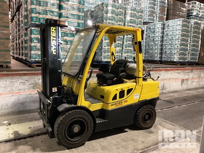 2011 (unverified) Hyster H70FT 3400 lb Pneumatic Tire Forklift