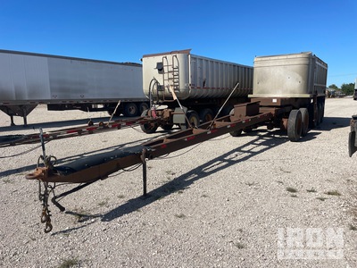 1989 Cornhusker 18 ft 5 Turntable Pup Aluminum مقطورة تفريغ