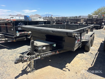 2024 RAWMAXX MDX12BP10K 12 ft T/A Dump Utility Trailer
