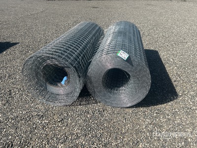 Quantity of x 6 ft Galvanized Rolls of Livestock/Deer/Gabion Galvanized Fencing (Unused)