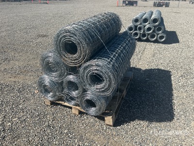 Quantity of (6) x 4 ft Galvanized Rolls of Cow Fencing