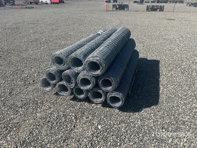 Quantity of (12) 6 ft x 3 ft Rolls of Deer Fencing (Unused)