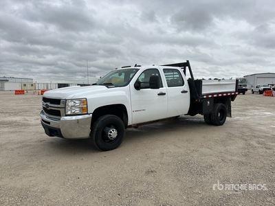 2009 Chevrolet Silverado 3500HD 4x2 Crew Cab Flatbed Truck