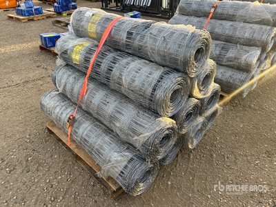 Quantity of (10) 2026 BYT FFC762 330 ft x 4 ft Galvanized Farm Fencing (Unused)