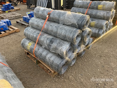 Quantity of (10) 2026 BYT FFC762 330 ft x 4 ft Galvanized Farm Fencing (Unused)