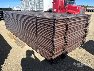Quantity of (27) 2026 BYT WBF016 16 ft x 6 ft 6 in Powder Coated 16 ft Recinzione antivento (Unused)