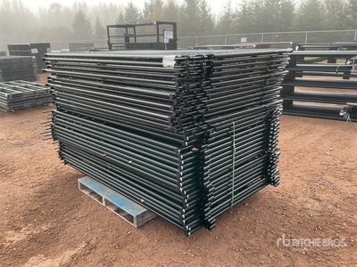 Quantity of (34) 2025 BYT MSPP07 7 ft Mesh Sheep Panneau pour bétail (Unused)