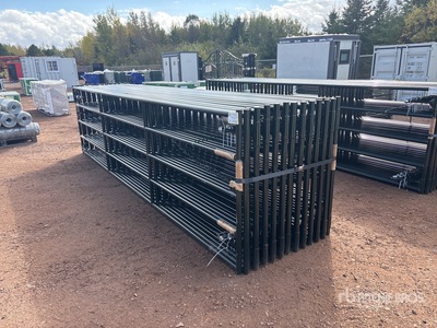 Quantity of (24) 2026 BYT RG16 15 ft 4 in x 4 ft Steel Ranch Livestock Gate (Unused)