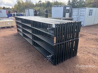 Quantity of (24) 2026 BYT RG16 15 ft 4 in x 4 ft Steel Ranch Livestock Gate (Unused)