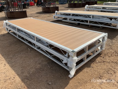 Quantity of (2) 2026 BYT BDF412 4 ft x 12 ft Aluminum Boat Dock Section Kit (Unused)