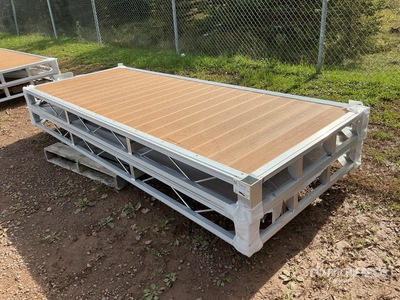 Quantity of (2) 2024 BYT BDF410 4 ft x 10 ft Aluminum Boat Dock Section Kit (Unused)