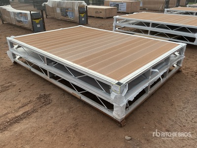 Quantity of (2) 2026 BYT BDF6 6 ft x 8 ft Aluminum Boat Dock Section Kit (Unused)