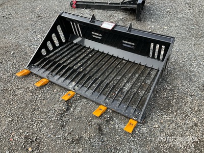 2026 GIYI GY-RB44 44 in Mini Mini Rock Skid Steer Bucket (Unused)