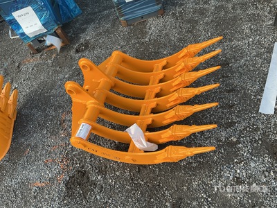 2026 GIYI Cat 305 32 In Teeth Excavator Rake (Unused)