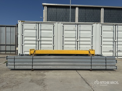 Heavy-Duty Zinc Pallet Scaffolding With Yellow Beams Attrezzatura industriale