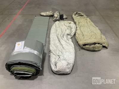 (26) Self-Inflating Sleeping Mats, (10) Sleeping Bags & Assorted Items
