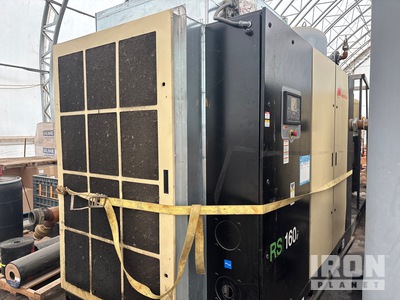 2022 Ingersoll Rand RS160-A125 987 cfm Skid-Mounted Electric 660 gal Air Compressor