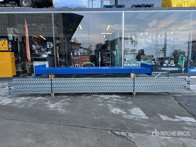 Heavy-Duty Zinc Pallet Scaffolding With Blue Beams Attrezzatura industriale