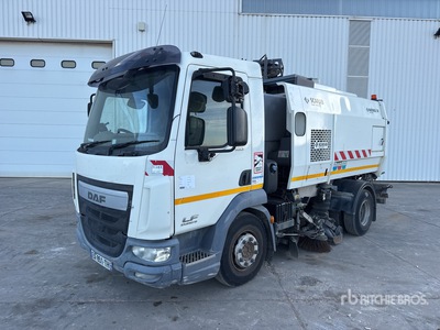 Scarab on 2016 DAF LF 180 Camion Balayeuse Sweeper Truck