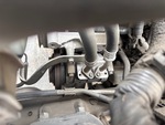Engine with A/C Compressor