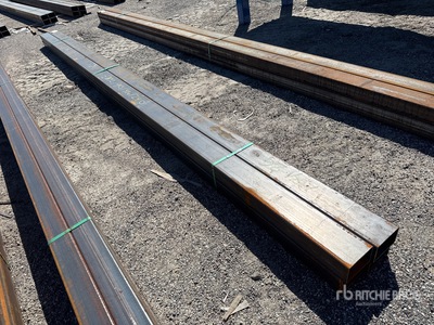 Quantity of (4) 2026 Kit Containers STEEL (L) 20' x (W) 6" x (H) 4" Pipe (Unused)