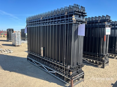 Quantity of (20) Canex 10 ft x 7 ft Powder Coated Wrought Iron Clôture de site (Unused)