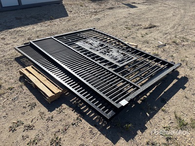 8 ft x 6 ft 7 in Steel Bi-Parting Brama wjazdowa (Unused)