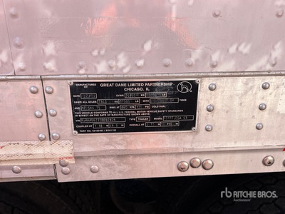 2002 Great Dane 7311TJDSA53 53 ft T/A Semi-remorque fourgon