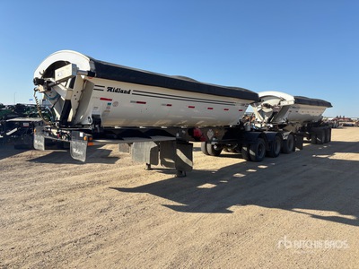 2019 Midland 21 ft Super B-Train Lead Remorque à benne latérale