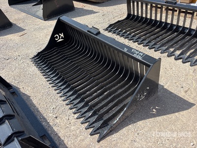 2026 Kit Containers QT-SB-H72-F 72 in Rock Skid Steer Bucket (Unused)