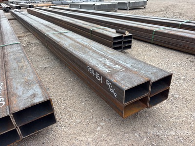 Quantity of (4) 2026 Kit Containers 3 in x 6 in x 24 ft Rectangle Tubing Materiale edile (Unused)