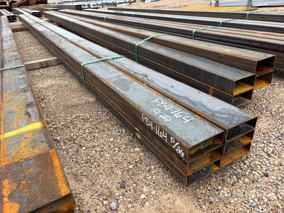 Quantity of (6) 2026 Kit Containers 2 in x 6 in x 23 ft Rectangle Tubing (Unused)