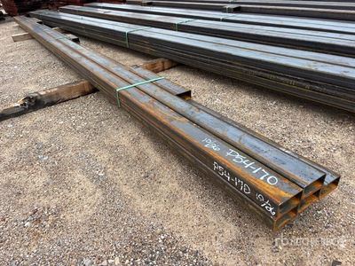 Quantity of (5) 2026 Kit Containers 2 in x 4 in x 22 ft Rectangle Tubing (Unused)