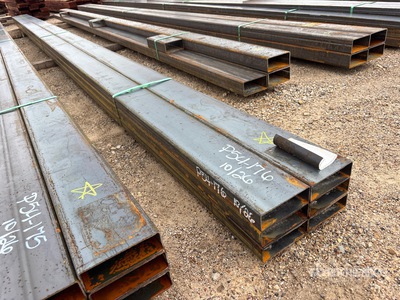 Quantity of (6) 2026 Kit Containers 2 in x 6 in x 25 ft Rectangle Tubing (Unused)