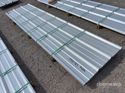 Quantity of (50) 2026 Kit Containers 12 ft Steel R Panel (Unused)