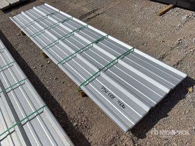 Quantity of (50) 2026 Kit Containers 12 ft Steel R Panel (Unused)