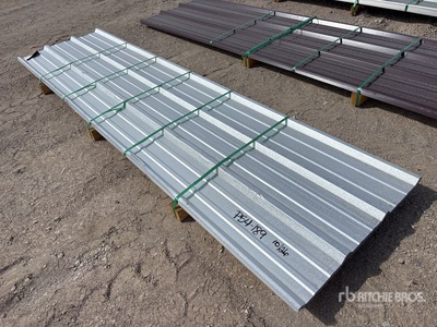 Quantity of (50) 2026 Kit Containers 12 ft Steel R Panel (Unused)