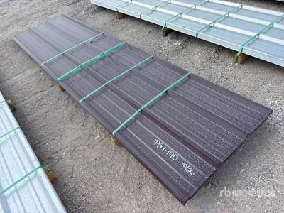 Quantity of (50) 2026 Kit Containers 12 ft Steel R Panel - Burgundy (Unused)