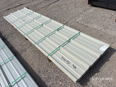 Quantity of 2026 Kit Containers 12 ft Steel R Panel - Tan (Unused)