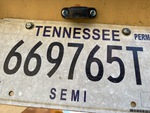 Trailer Chassis with License Plate Light Functional