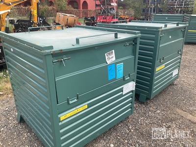(2) Steel King Metal Storage Containers