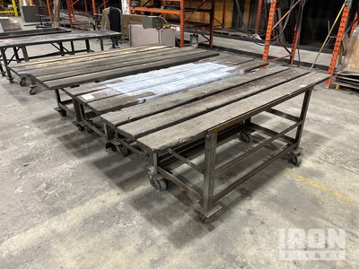 Quantity of (4) Tables Rolling frame Shop tables