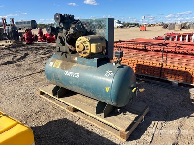 1998 Curtis Skid-Mounted Electric 120 gal Air Compressor