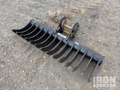 1000 mm Q/C Excavator Rake - Fits 1.5 - 2 Ton (Unused)