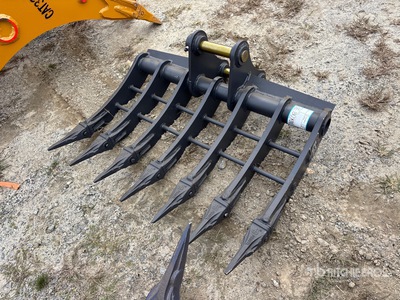 2026 Warrior WBRC05-1000 39 in Excavator Rake - Fits Cat 305 / 5 - 6 ton (Unused)